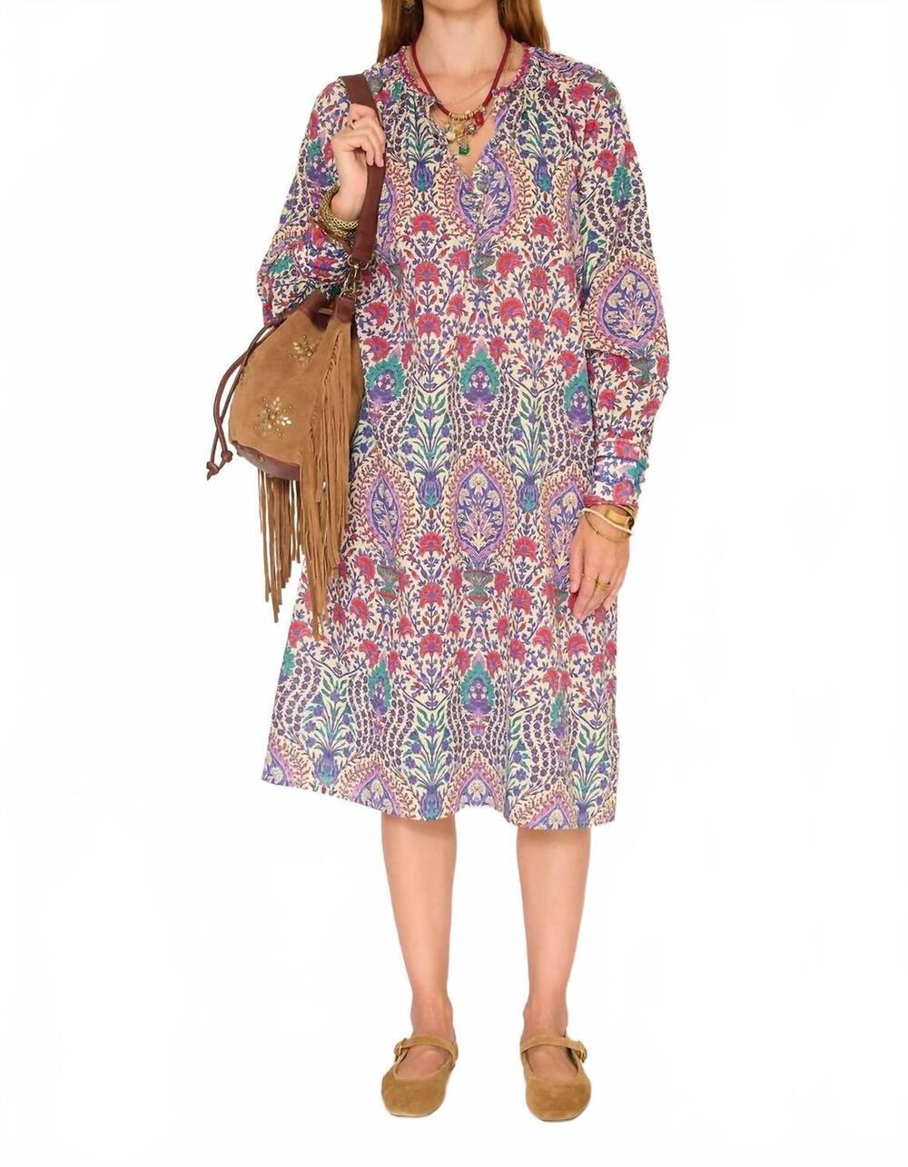 NEW MKT STUDIO riffy midi dress in natural